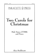 Two Carols for Christmas TTBB choral sheet music cover